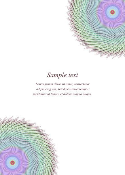 Multicolor page corner design template - Vector, Image