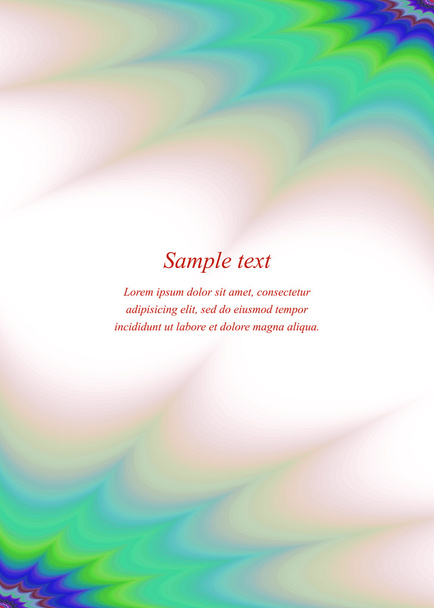 Página de color adorno de esquina folleto plantilla
 - Vector, imagen