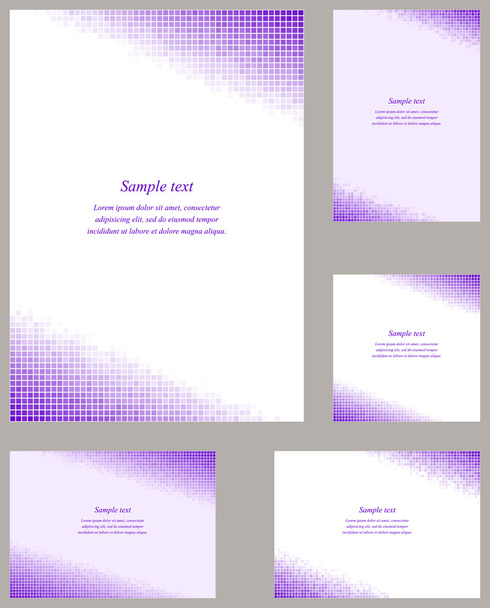 Modelli di design angolo pagina mosaico viola
 - Vettoriali, immagini