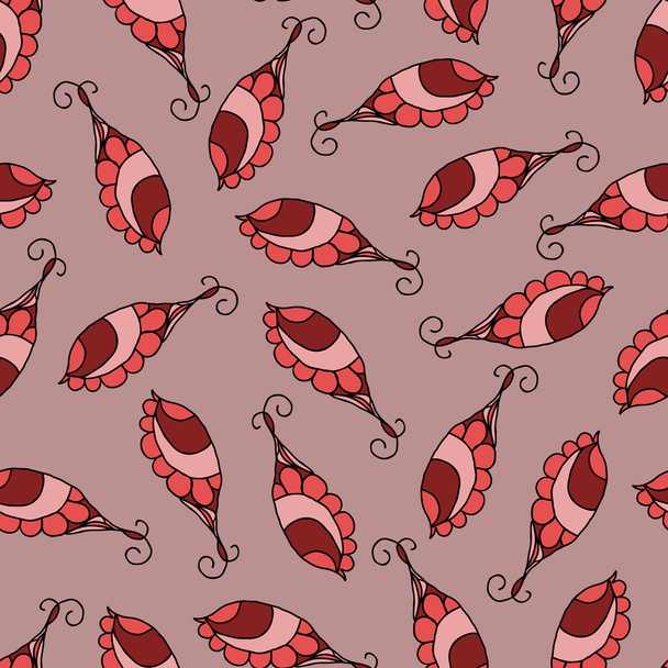 hand drawn abstract seamless pattern with clipping mask. Vector - Vettoriali, immagini