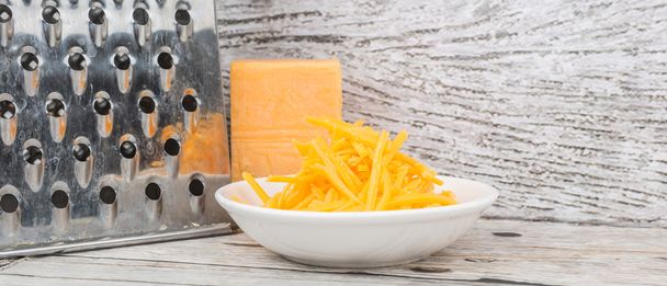 Grated Cheddar Cheese - Photo, Image
