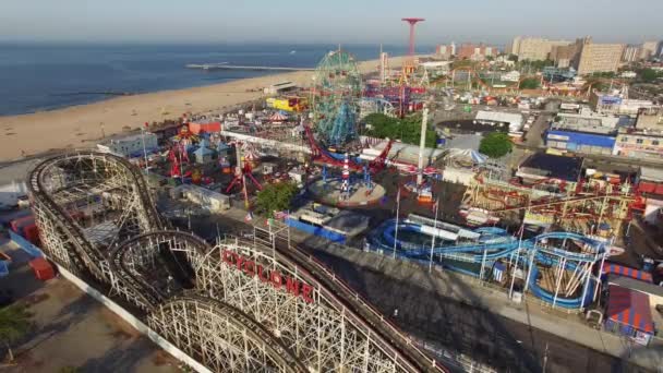 Coney island Lunapark - Materiał filmowy, wideo