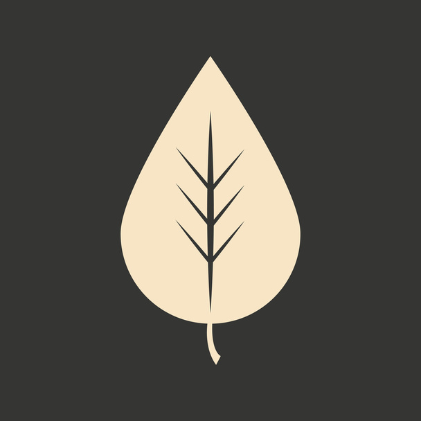 Byt v černé a bílé mobilní aplikace stromu listí - Vektor, obrázek