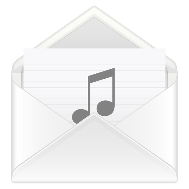 envelope music - Vector, Image