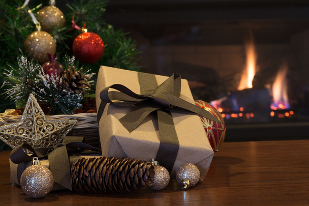 Brown Christmas Present - Foto, Bild