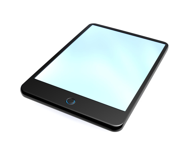 Tableta digital con pantalla azul
 - Foto, imagen