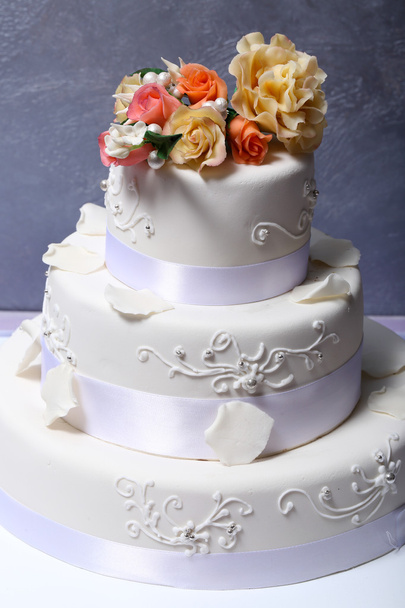 decorated wedding cake - Φωτογραφία, εικόνα