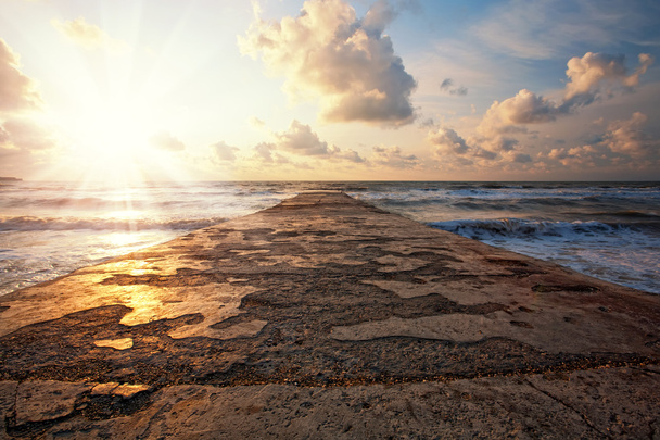 krásný západ slunce na moři - Fotografie, Obrázek