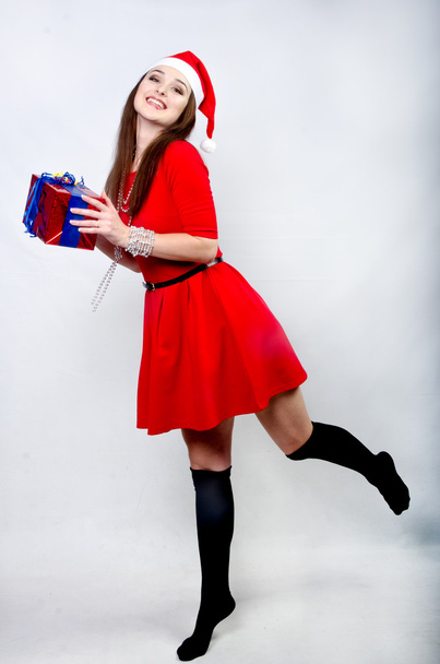 girl in the hat new year - Fotografie, Obrázek