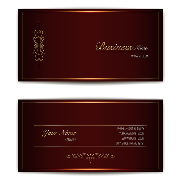 Business card template - Vektor, obrázek