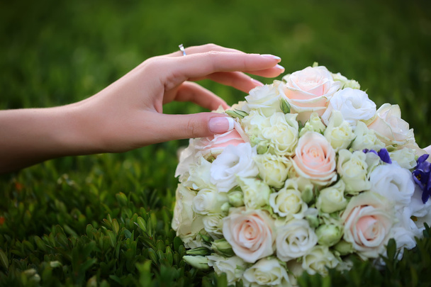 Wedding bouquet outdoor - Photo, image