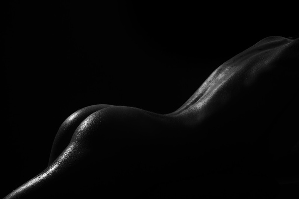 nackt liegende Frau - Foto, Bild