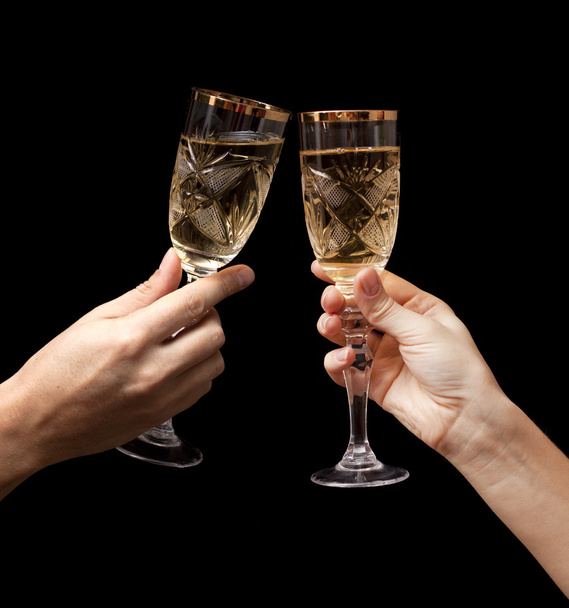 Toast champagne glass - Zdjęcie, obraz