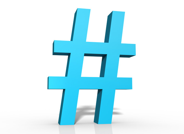 Hashtag blu in 3D
 - Foto, immagini