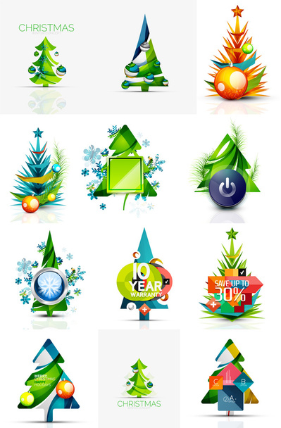 Set of internet buttons, Christmas concept - ベクター画像