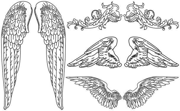φτερά αγγέλου - Διάνυσμα, εικόνα