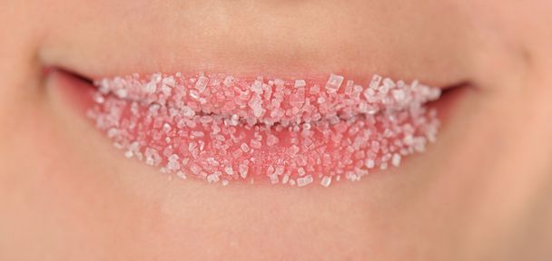Kızlar dudakları şeker - Fotoğraf, Görsel