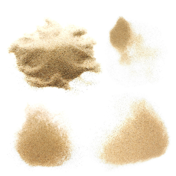 set pile desert sand isolated on white background - Foto, immagini
