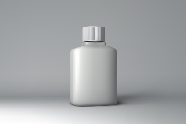 Plastic Bottle Packaging Mock-up. Vector Illustration - Vector, Image