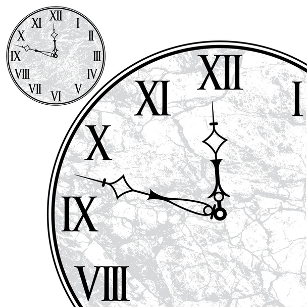 Clock Face with Roman Numerals - Vector, Image