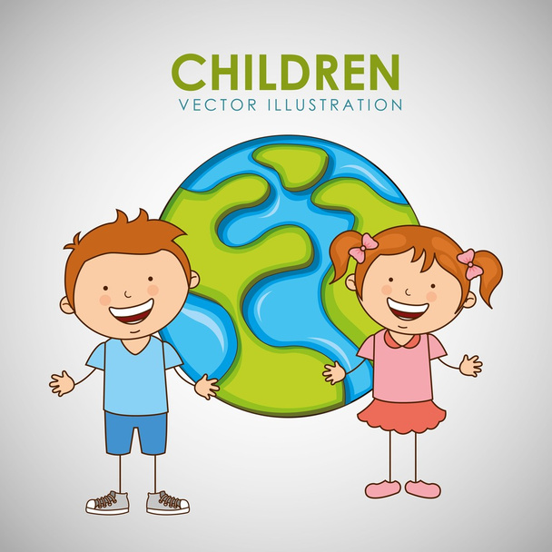 diseño de niños felices
 - Vector, imagen