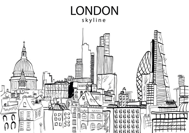 Londres Skyline resumen
. - Vector, imagen