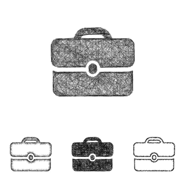 Set de iconos del maletín - bosquejo línea de arte
 - Vector, imagen