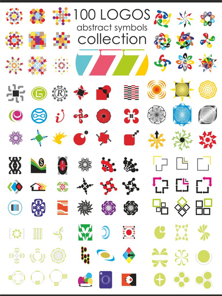 100 Logotypen Sammlung - Vektor, Bild
