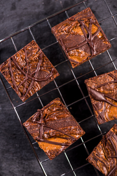 Domácí řemeslné čokoládové brownies - Fotografie, Obrázek