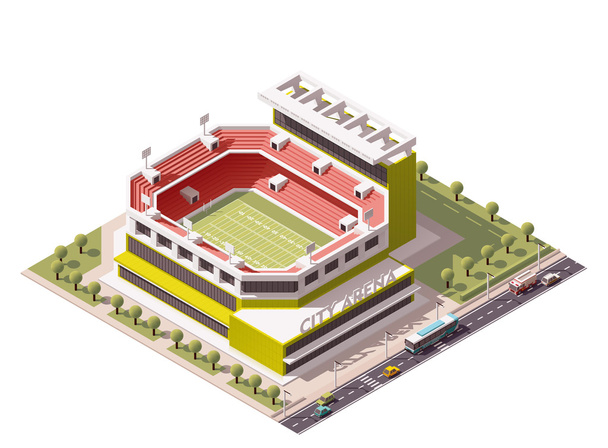 Vector isometrische stadion - Vector, afbeelding
