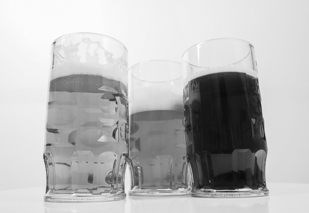 Black and white German beer - Photo, Image