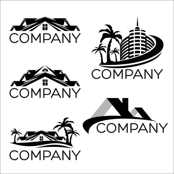 Example of abstract real estate logo - Vector, Image