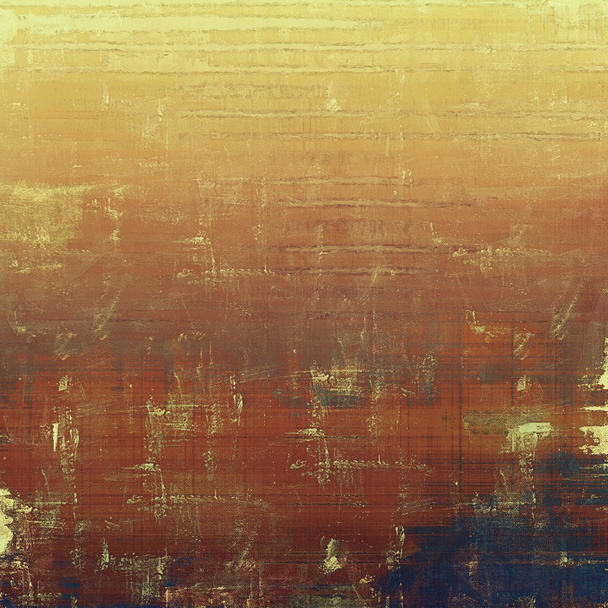Abstract composition on textured, vintage background with grunge stains. With different color patterns - Photo, image