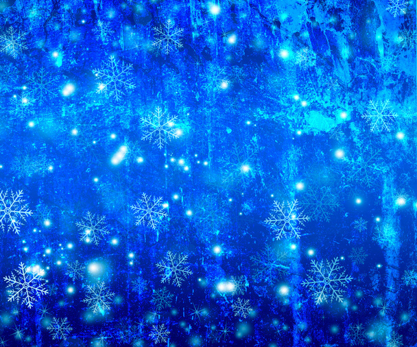 Winter Background with Snowflakes - Photo, Image