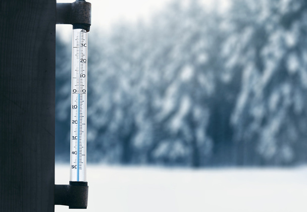 Meteorology, forecasting and winter weather season concept - the - Valokuva, kuva