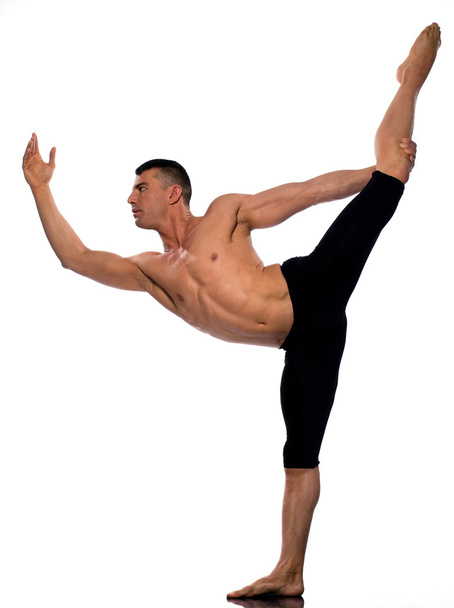 Man portrait gymnastic acrobatics balance - Fotografie, Obrázek