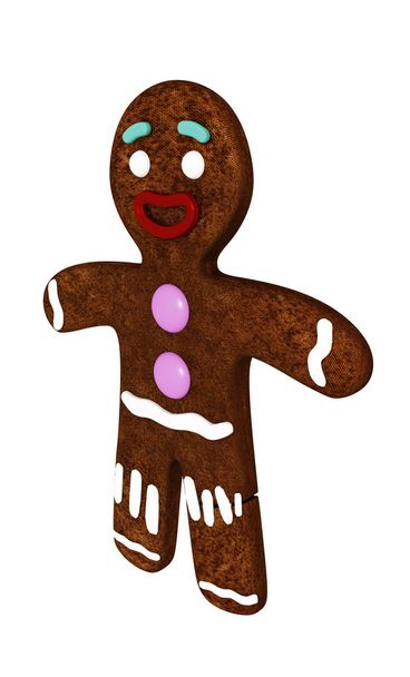 gingerbread man isolated - Photo, Image