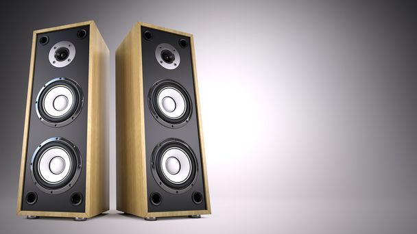 Két nagy Audio hangszóró dobozok - Fotó, kép