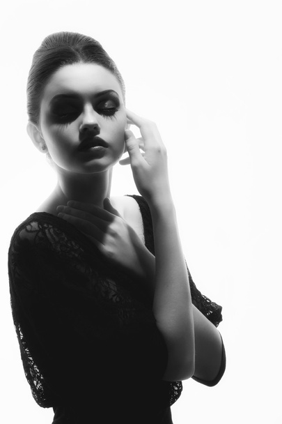 güzel kadın model Glamour portresi - Fotoğraf, Görsel
