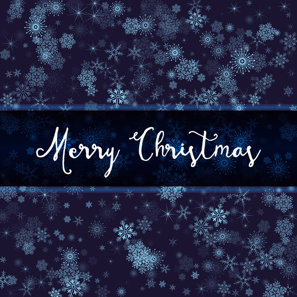 Blue Snowflake Background - Vector, Image