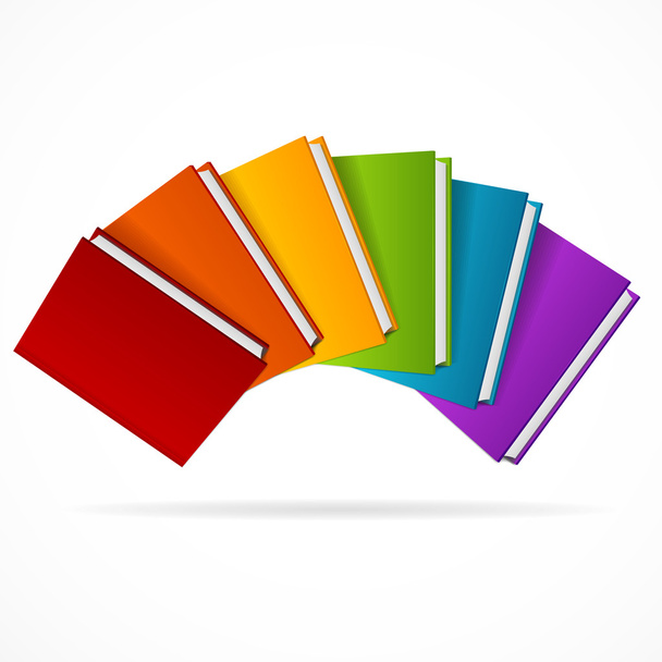Book Stack Rainbow. Vector - Vektor, obrázek