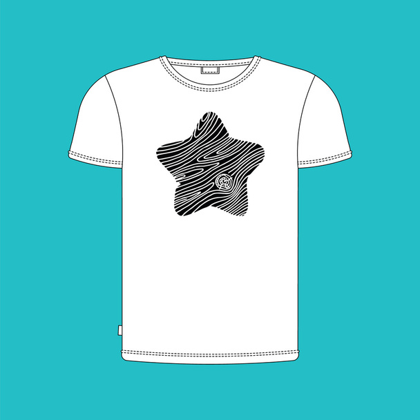 T-shirt print 5 - Vector, imagen