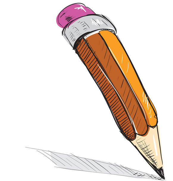 Pencil cartoon icon - Vecteur, image