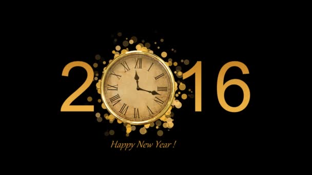 2016 New Year winter background - Footage, Video