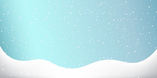 Snow Christmas winter achtergrond - Vector, afbeelding