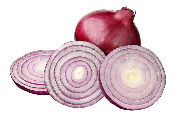 Red onion sliced - Photo, Image