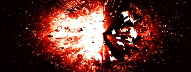 streszczenie tło wybuch czerwony - Zdjęcie, obraz