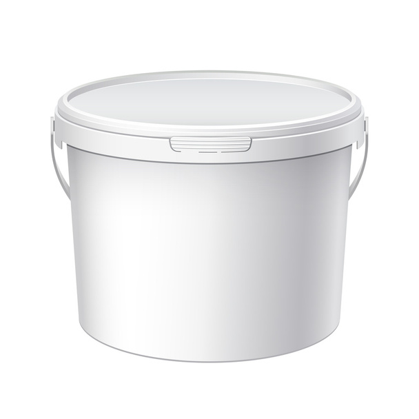 White blank plastic container - Vektör, Görsel