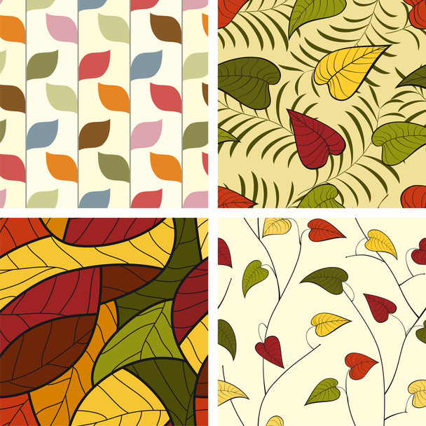 Set of seamless patterns backgrounds. Vector illustration. - Διάνυσμα, εικόνα