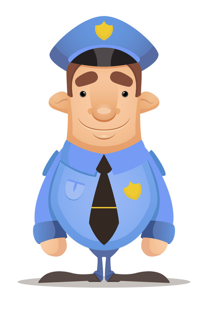 Politieagent - Vector, afbeelding